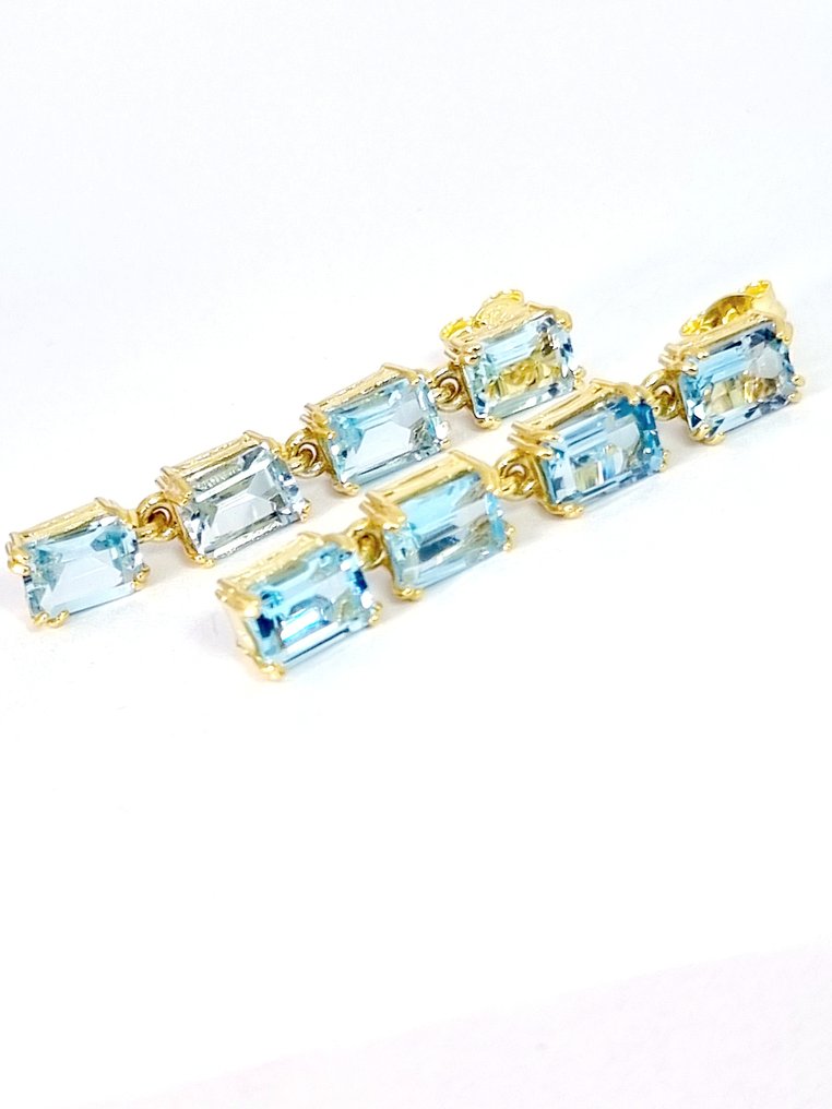 沒有保留價 - 耳環 銀 黃玉 #3.2