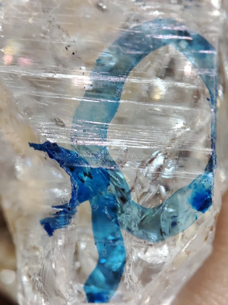 Collector's Item Amazing 42.31 g Rare XL Symbiotic Herkimer Diamond With Moving Big Air Bubble Inside Free Shipping- 42.31 g #4.3