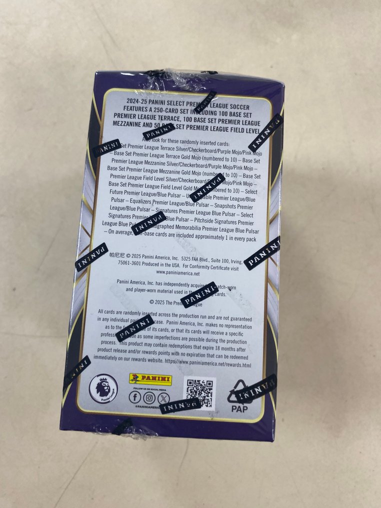 帕尼尼 24 cards per box - 1 Sealed box - 近全新（NM） #2.1