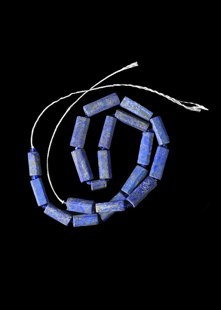 西亚 青金石 圆柱形珠链  (没有保留价) #2.1