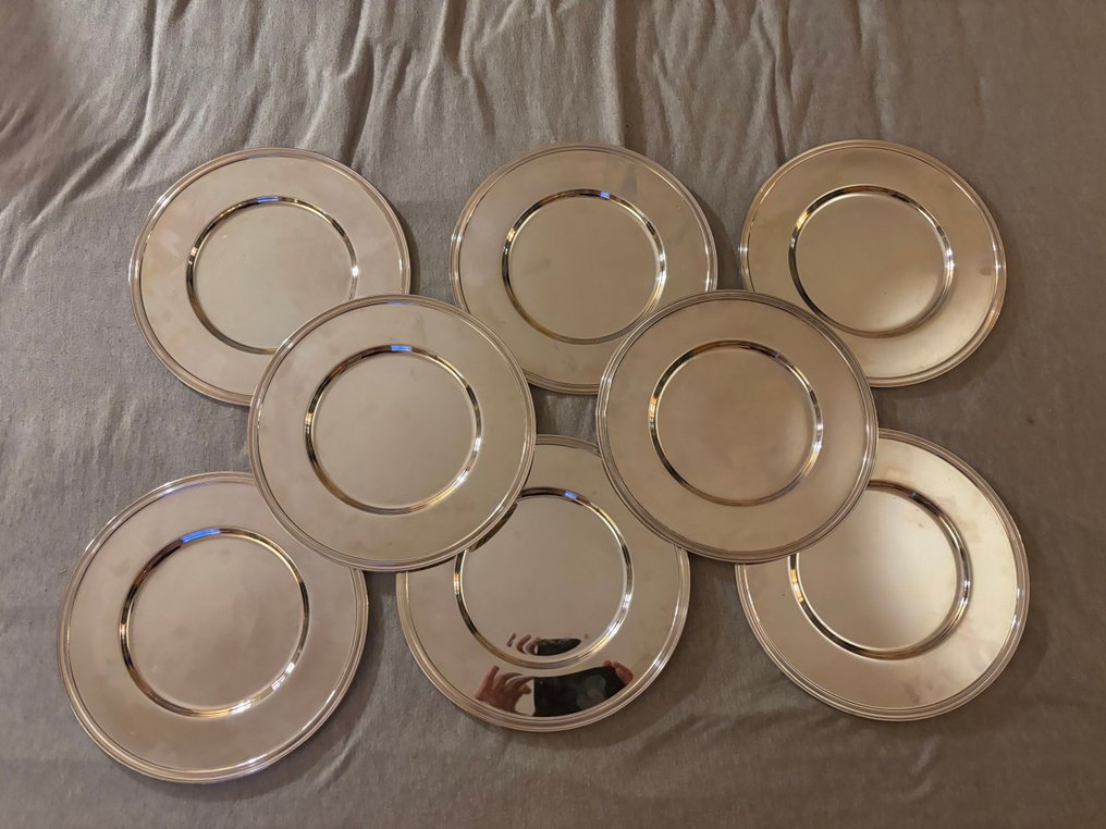 Christofle - Plate (8) - Albi - Silverplated #1.0