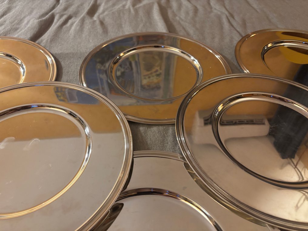 Christofle - Plate (8) - Albi - Silverplated #3.2