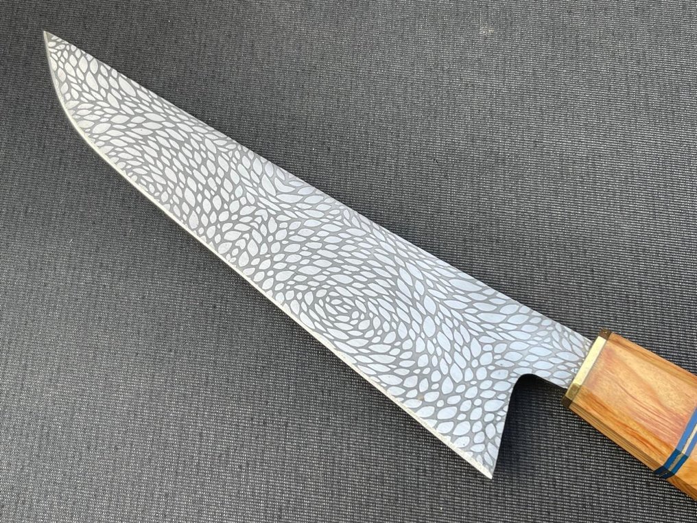 Custom Craft Knife - 餐刀 - 鋼, 木 - R572 #3.2