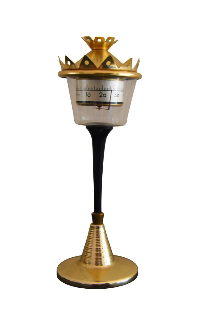 Θερμόμετρο - Ορείχαλκος, Μέταλλο - Βίντατζ διακοσμητικό θερμό #1.0