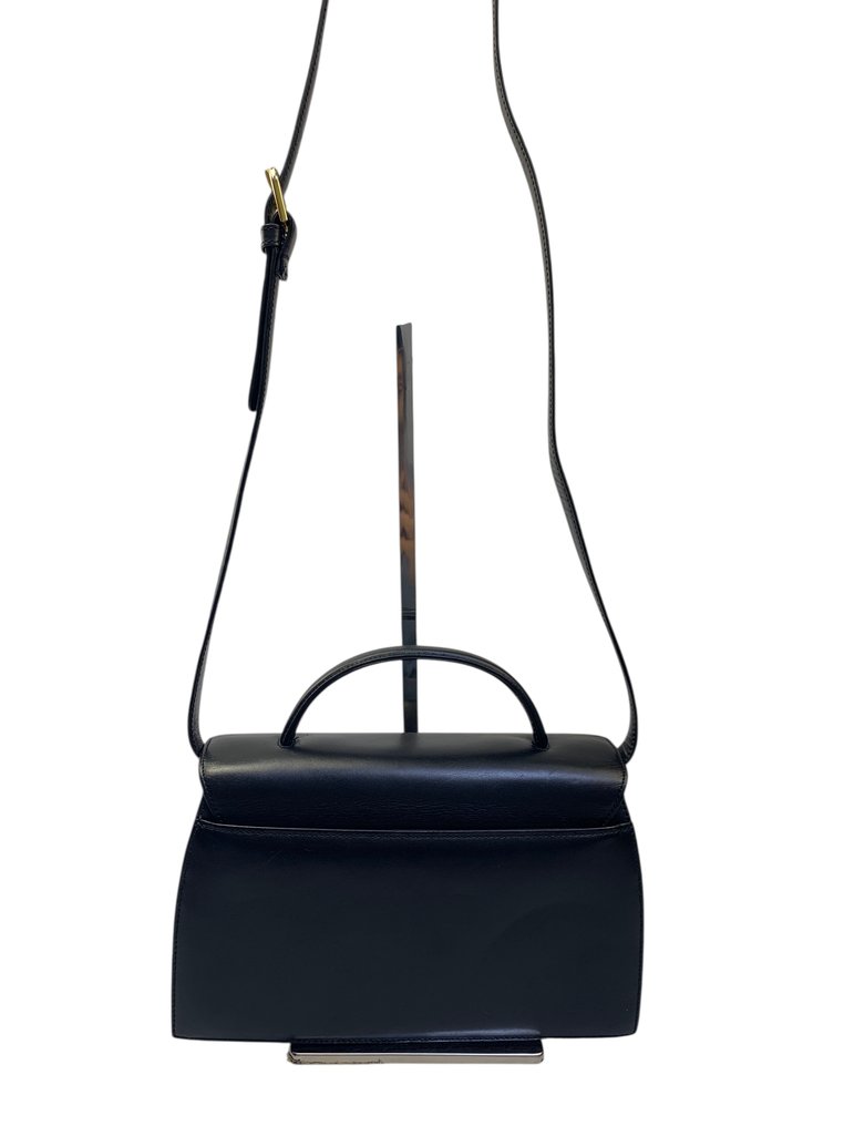 Givenchy - Black leather 2 Way Handbag - 挂肩式皮包 #4.3