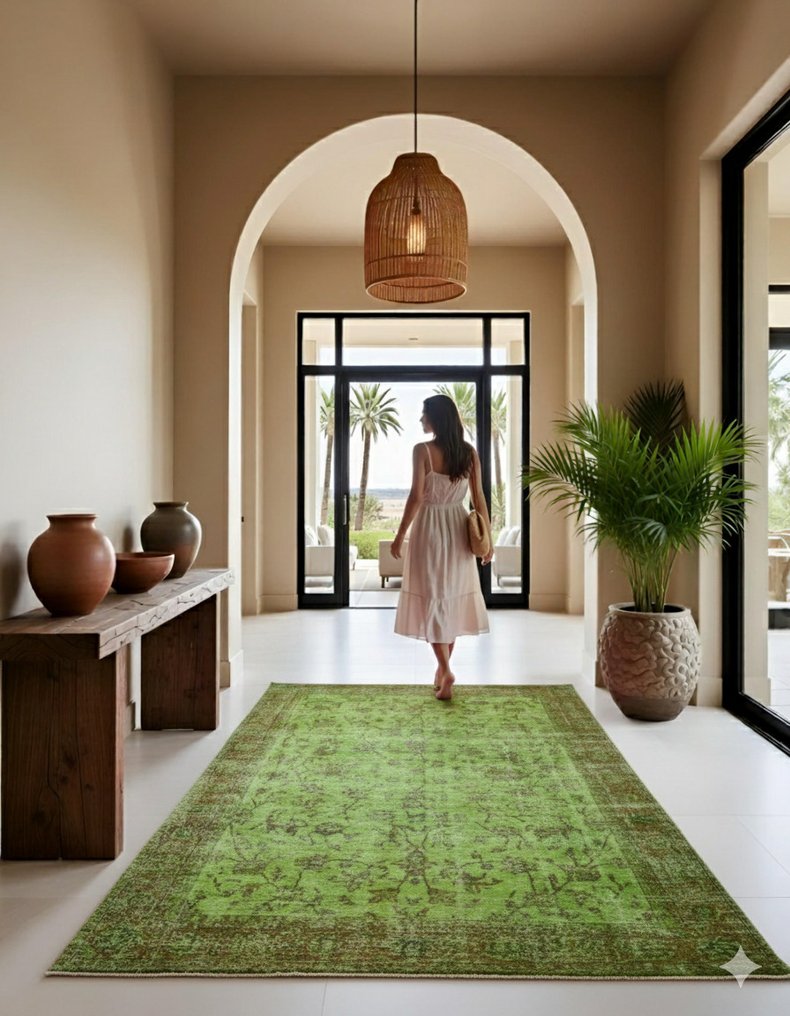 大号的绿色复古 - 小地毯 - 305 cm - 200 cm - 有证书 #3.2