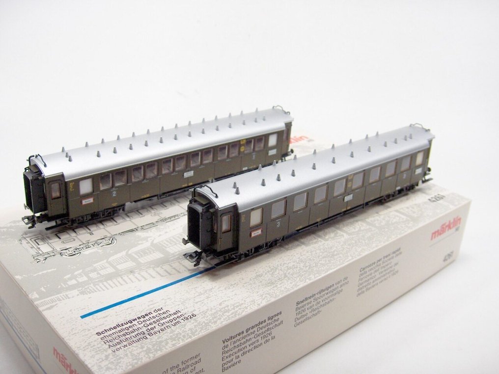 Märklin H0 - 4261 - Model train passenger carriage set (1) - 2 carriages - DRG #1.0