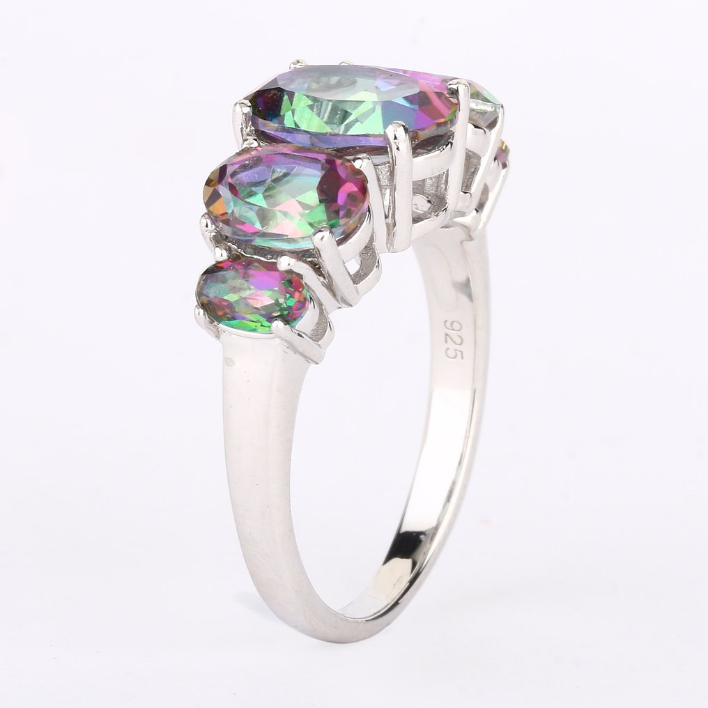 Ingen reservasjonspris - Ring Sølv - 4.90ct. tw. Topas - Topas #3.2