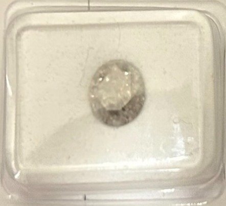 Ingen mindstepris - 1 pcs Diamant (Natur) - 1.09 ct - Rund - I3 - Gemewizard Gemological Laboratory (GWLab) #2.1