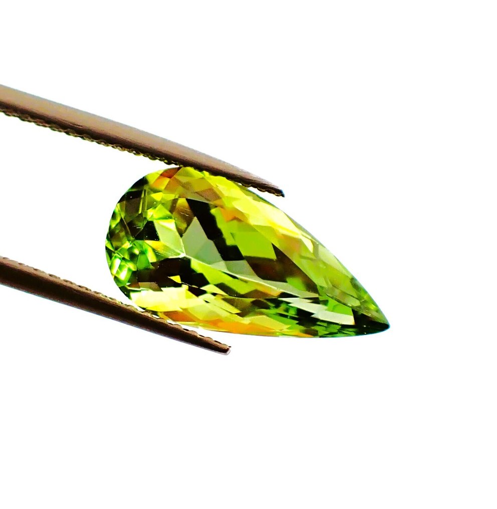 绿色, 黄色 电气石  - 4.17 ct - 安特卫普宝石检测实验室（ALGT） #3.2