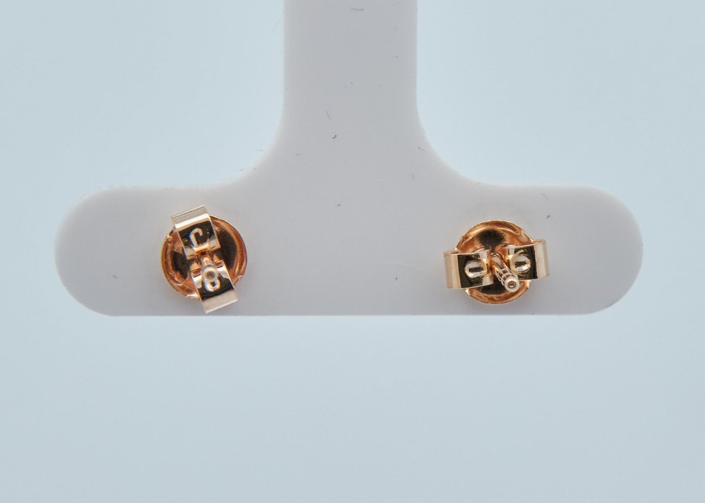 没有保留价 - 耳环 - 14K包金 黄金 - 0.47ct. tw. 钻石 (天然色彩的) #3.2