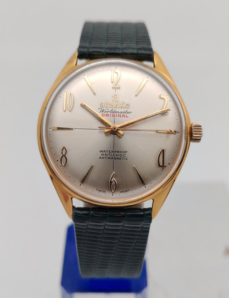 Atlantic - Worldmaster - Original - 18K GP - Unitas cal. 6300 (N) - Zonder minimumprijs - Heren - 1970-1979  #4.3