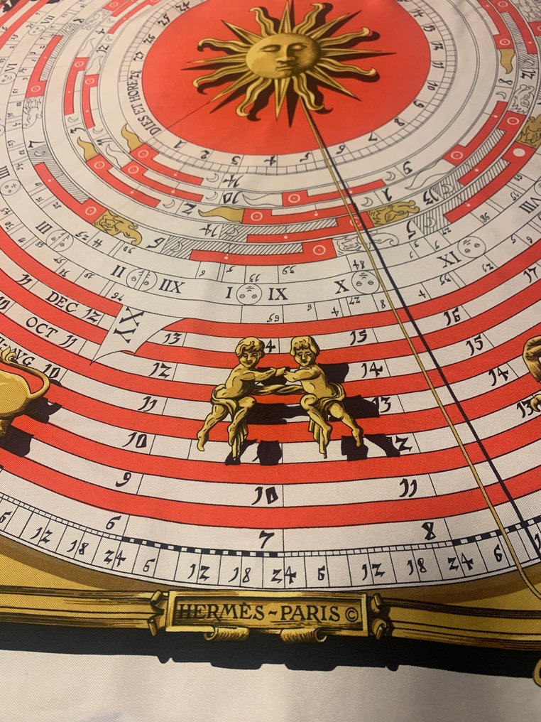 Hermès - Dies et Hores Astrologie - Könnyű selyem #2.1