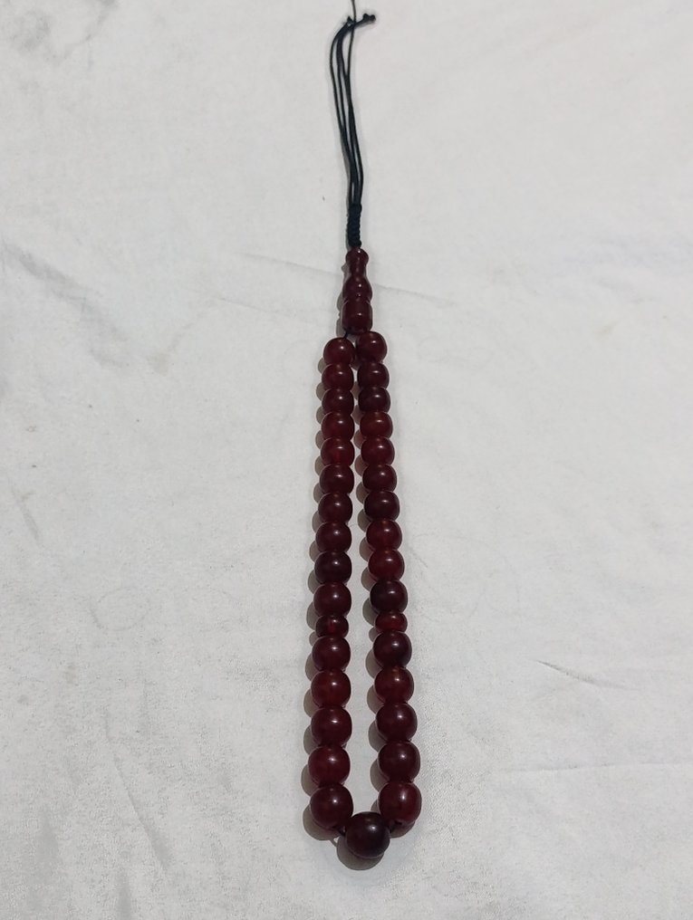  Ροζάριο - Κεχριμπάρι - 1970-1980 - Σπάνια Κομποσκοίνια Προσευχής  #1.0