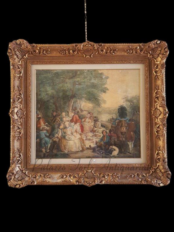 Scuola francese (XIX) - Riposo durante la caccia #2.1