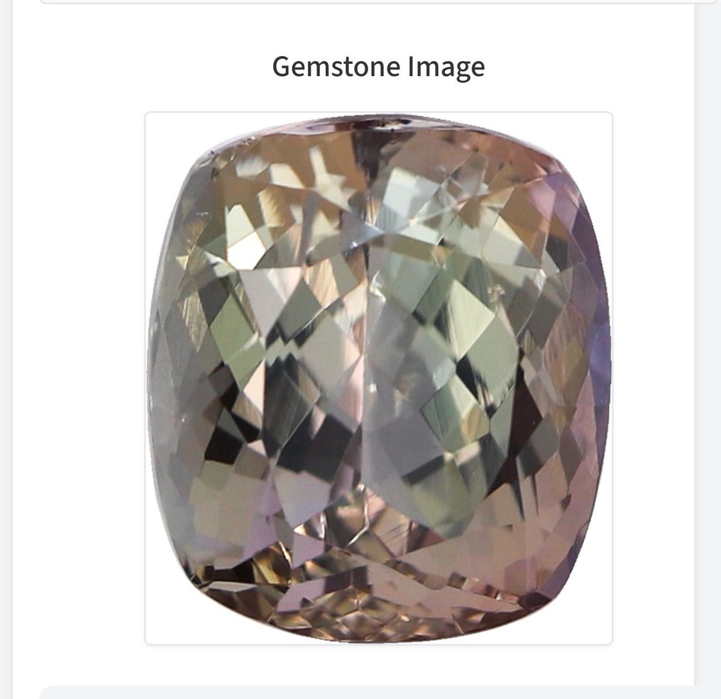 1 pcs 绿色, 双色 黝帘石 - 4.69 ct - 国际有色宝石协会(ICA GemLab) #1.0