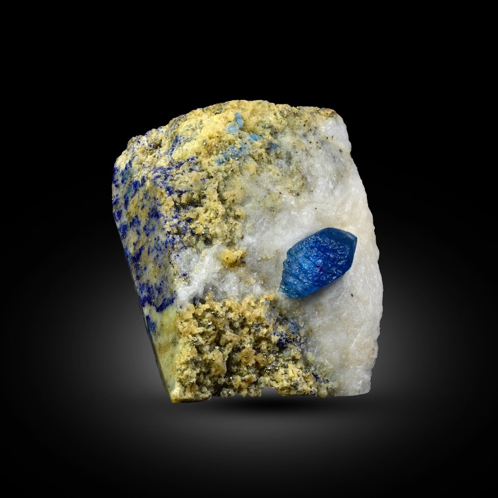 Ekstremt sjælden højt fluorescerende Afghanit Prøve - Højde: 52 mm - Bredde: 45.2 mm- 162.15 g #1.0