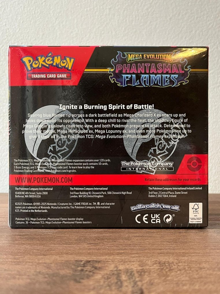 Pokémon - 1 Booster box - Pokémon Phantasmal Flames Booster Box Display Eng Sealed - Various sets #1.0