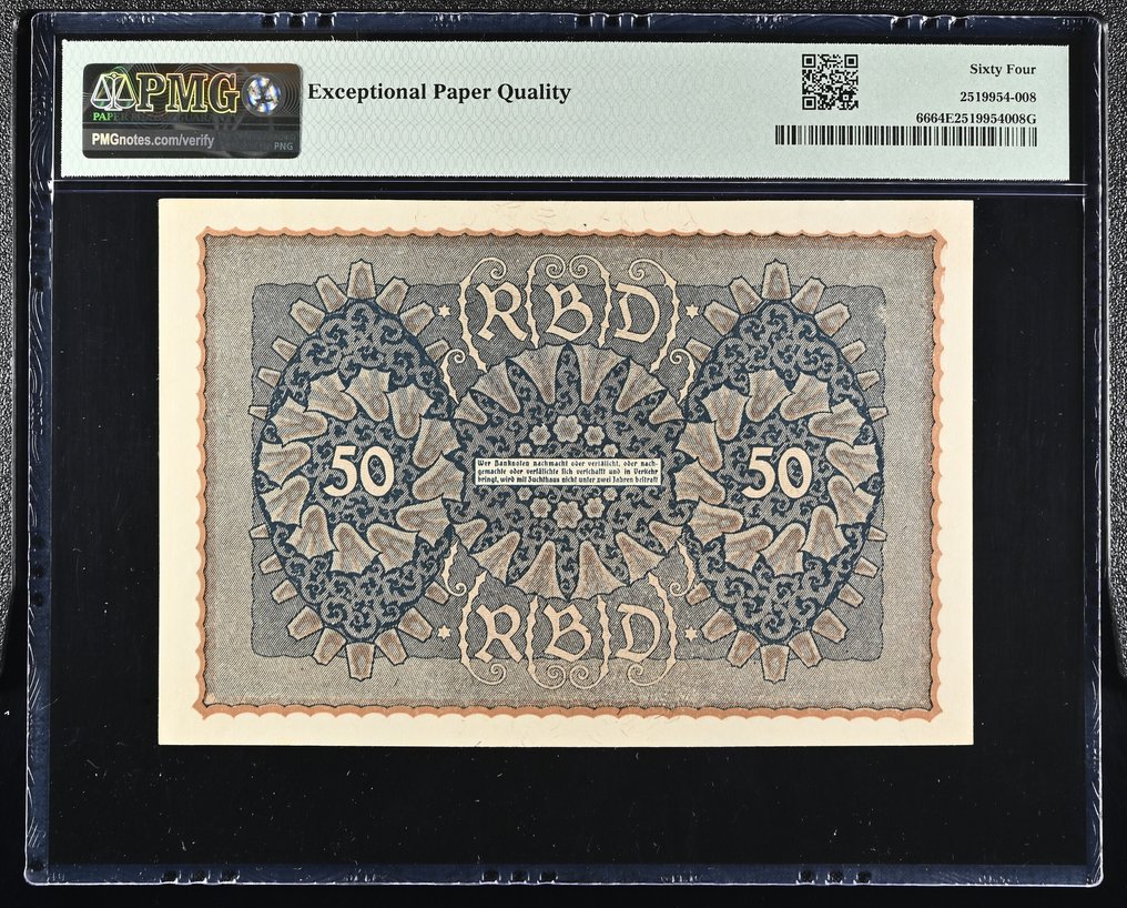 Γερμανία. - 50 Mark 1919 - Pick 66  (χωρίς τιμή ασφαλείας) #1.0