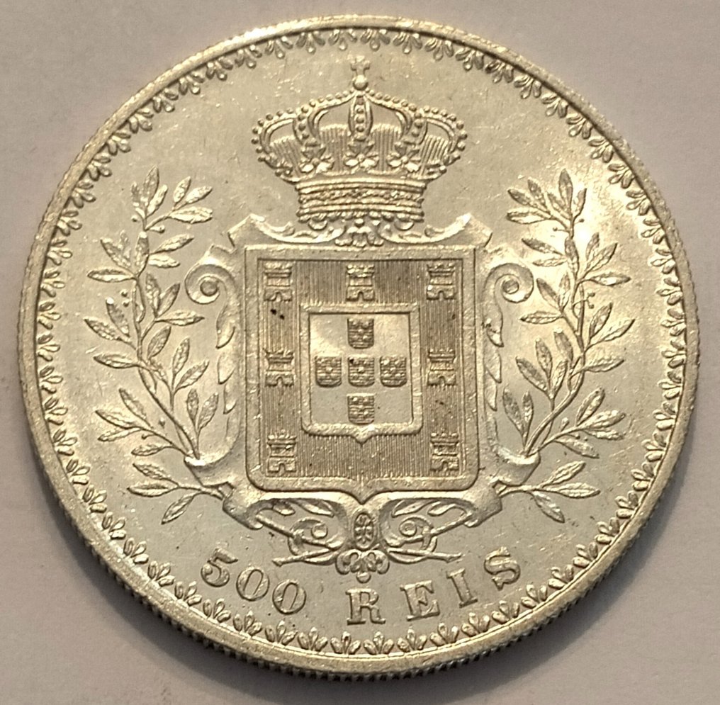 Portugal. D. Carlos I (1889-1908). 500 Reis - 1896 + 1898 (IV Centenário da Descoberta da Índia) - 2 Moedas  (Ingen mindstepris) #2.1