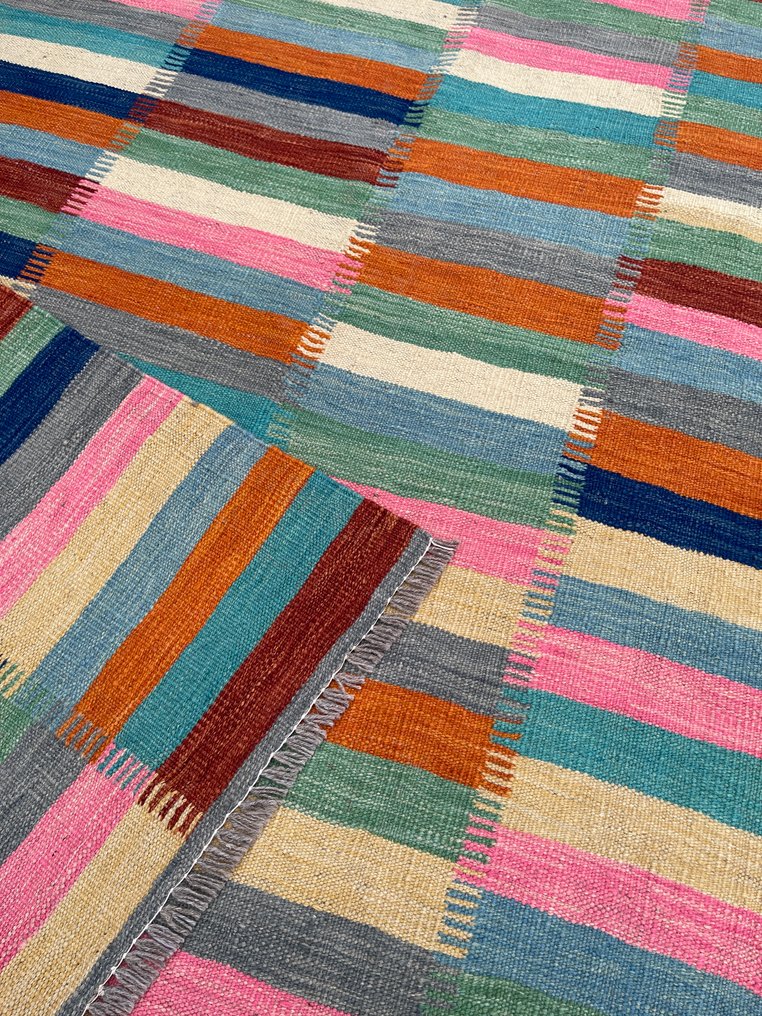 Afghaisches Design-Teppich - neu - unbenutzt - handgewebt - Wolle - fein handgewebt - Kelim - 176 cm - 124 cm #3.2