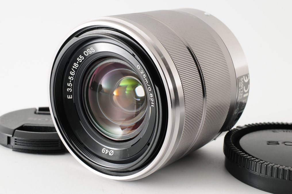 Sony E 3.5-5.6/18-55mm OSS SEL1855 Silver [#936] Camera lens #1.0