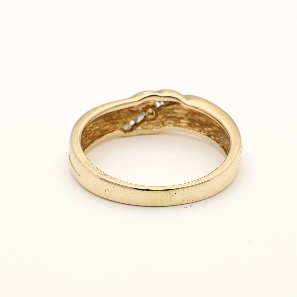 戒指 - 14 克拉 黃金 - 0.10ct. tw. 鉆石 (天然) #3.2