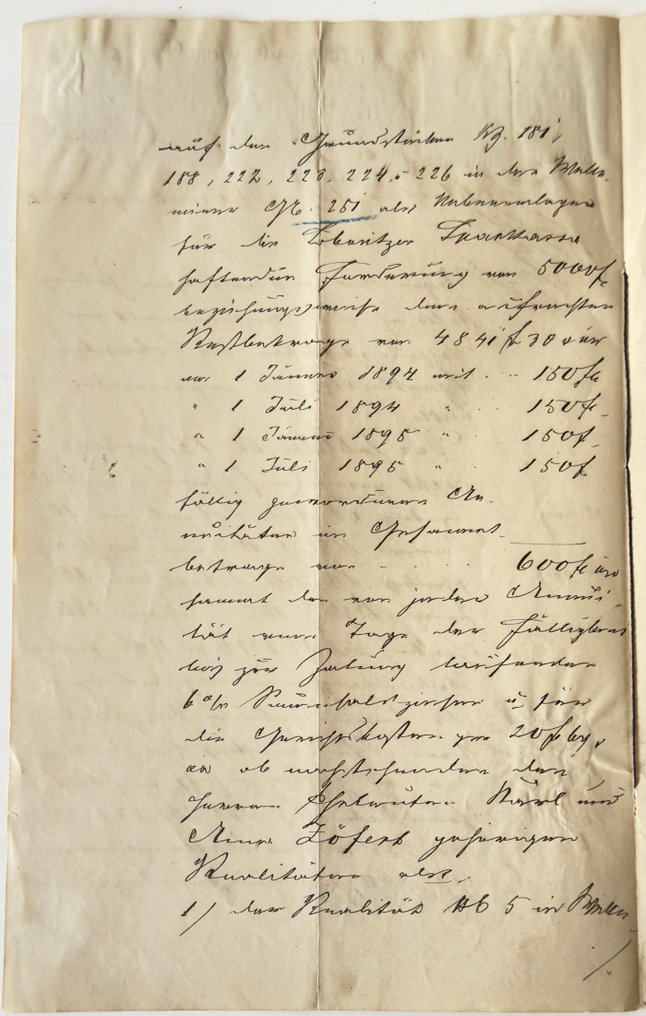 1896年奥匈帝国税务印章原始司法手稿（6件） - 匈牙利  (没有保留价) #2.1