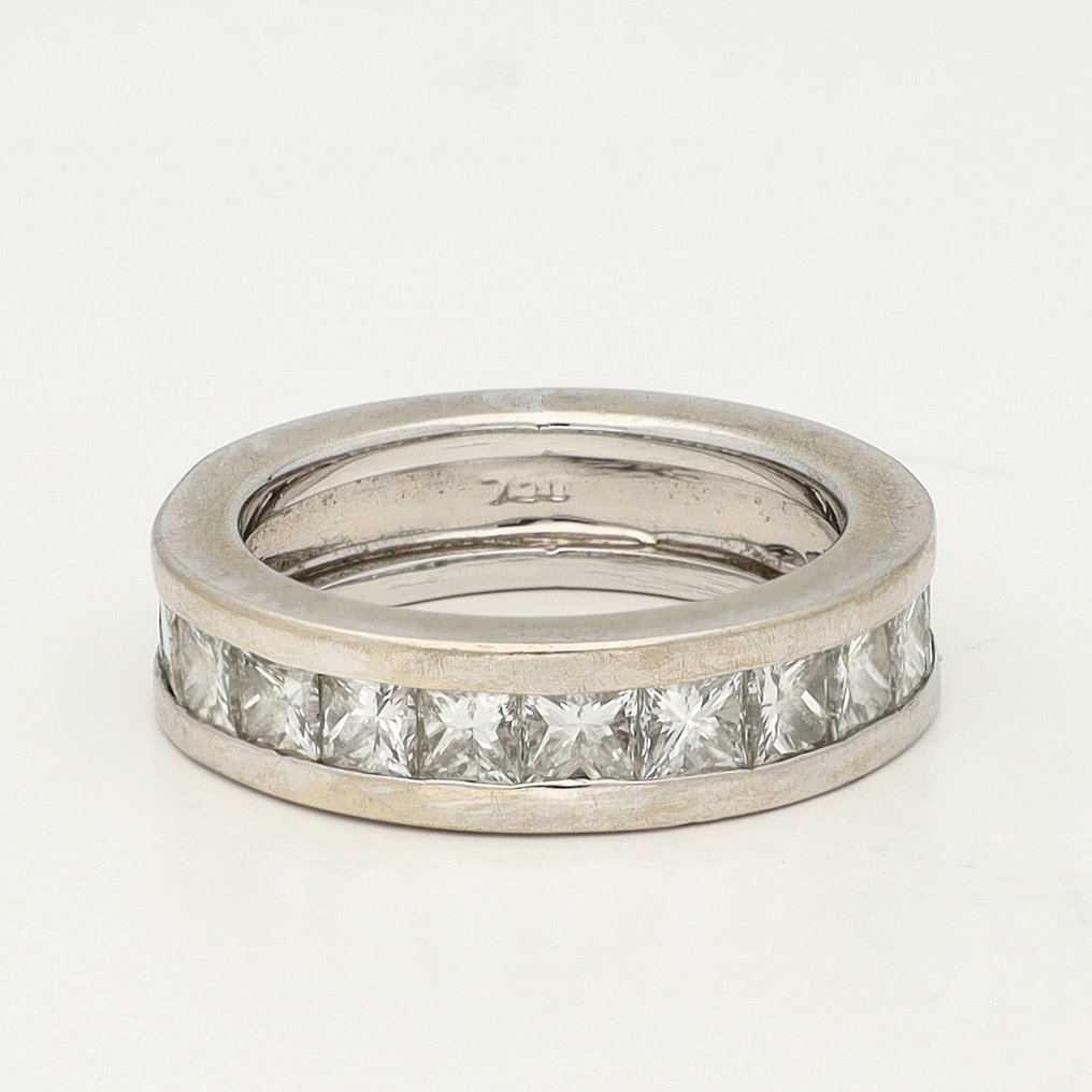 戒指 - 18 克拉 白金 -  1.96ct. tw. 鉆石 (天然)  #1.0