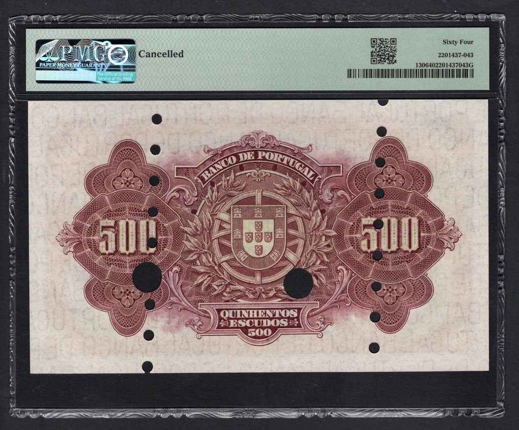 Portugália. - 500 Escudos 1922 - Pick 130 #1.0