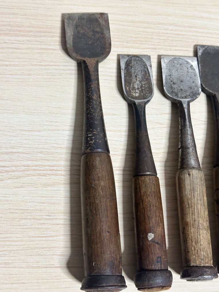 Japanese Woodworking Chisels (Nomi) - Set of 10 - Mixed Types & Makers - Hand Forged Carpentry Tools - Arbeitswerkzeug #1.0