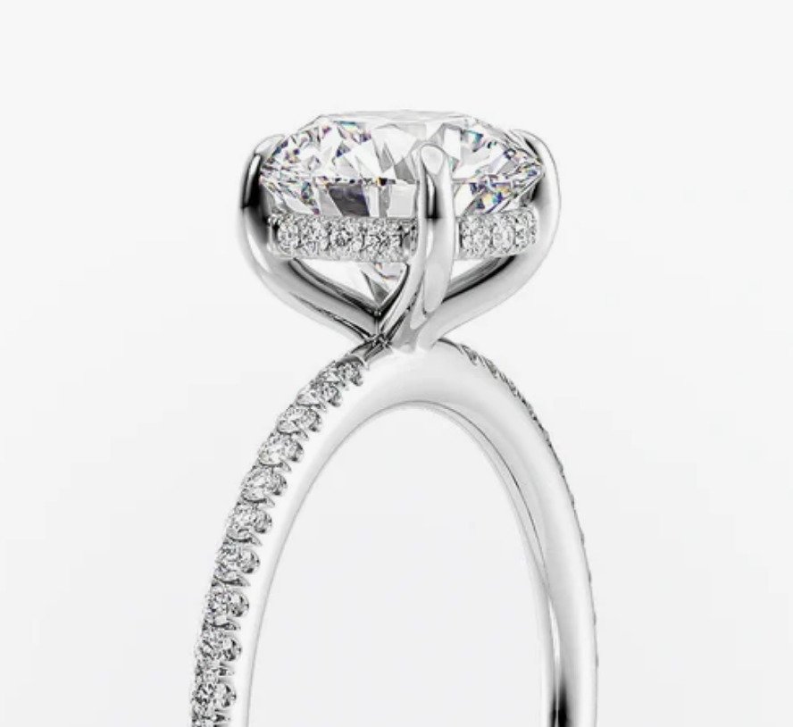 订婚戒指 - 14K包金 白金 -  1.50ct. tw. 钻石 (天然) - 钻石 - L/SI1 #4.3