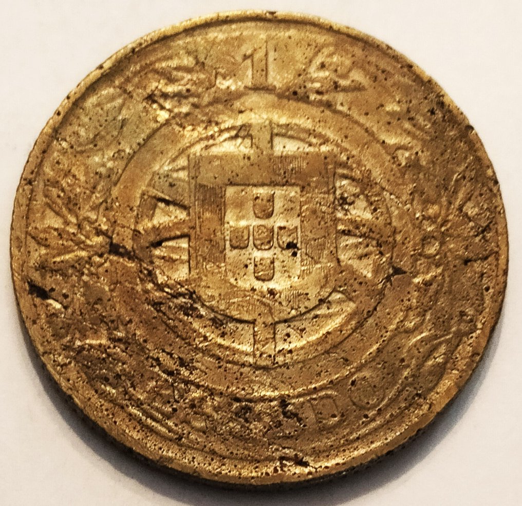 Portugal. Republic. 1 Escudo -1926 - BR/AL - Rara (No Reserve Price) #1.0