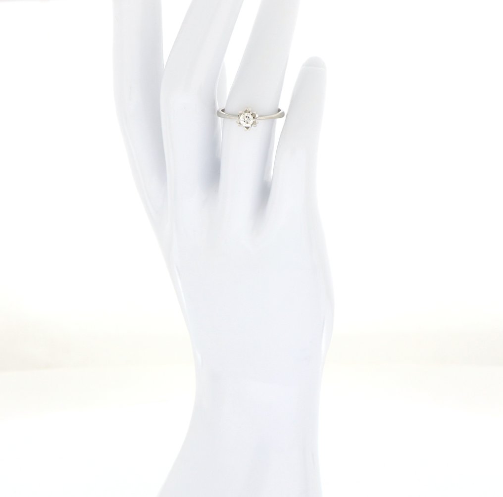 沒有保留價 - 戒指 - 18 克拉 白金 -  0.20ct. tw. 鉆石 (天然)  #4.3