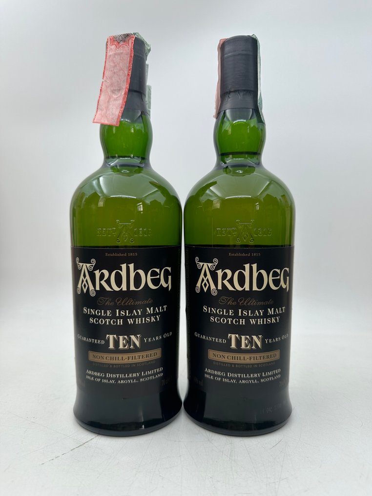 Ardbeg 10 years old  - b. 2000-tallet - 70cl - 2 flasker #4.3