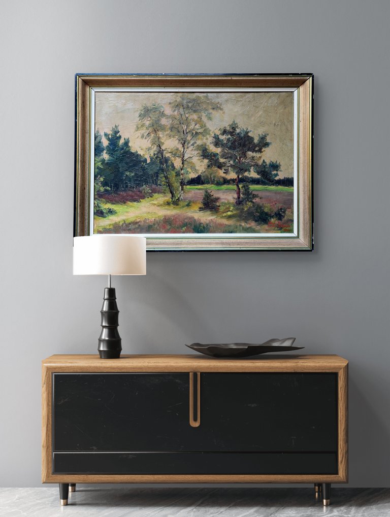 Paul R. de San Stefano (XX) - Clairière au crépuscule #1.0