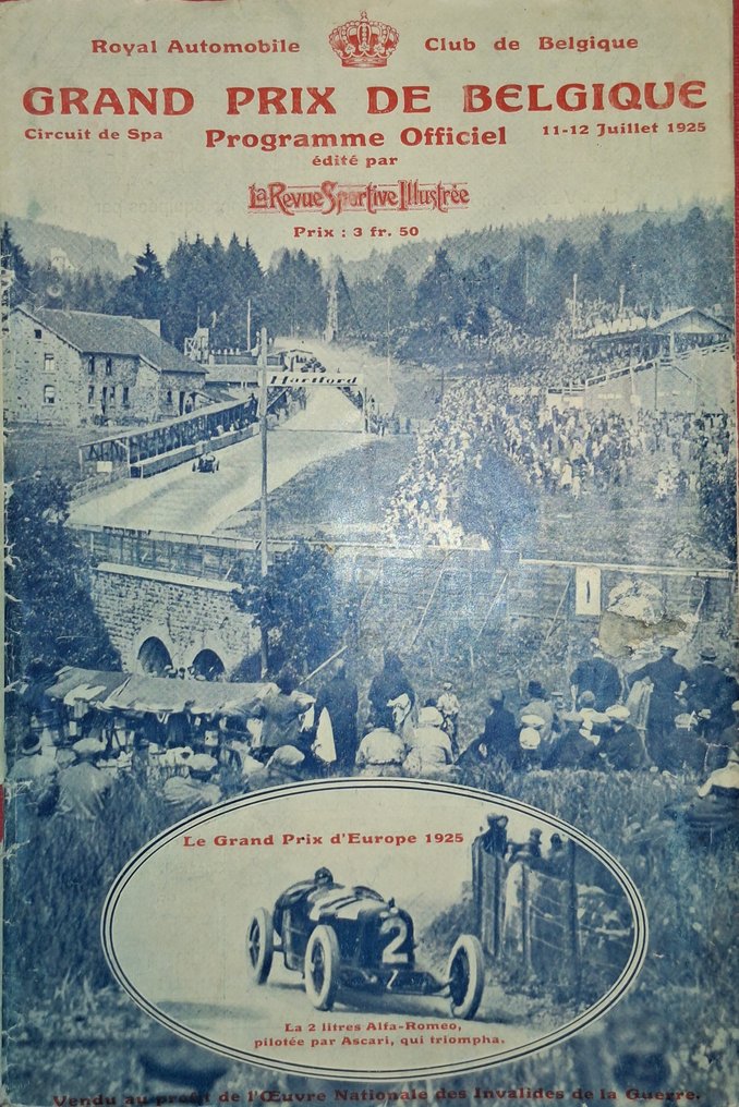 Revu - Grand Prix d'automobile Belgique ,circuit de spa - 1925 #1.0