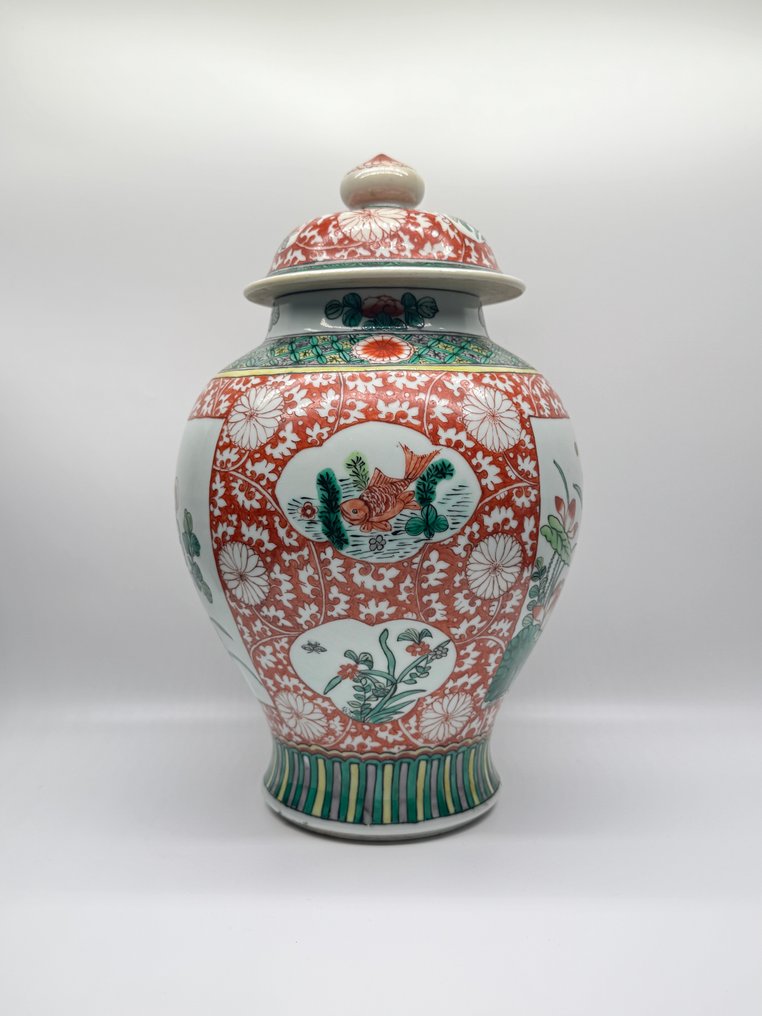 Baluster váza - Porcelán - Kína - Familie Verte #2.1