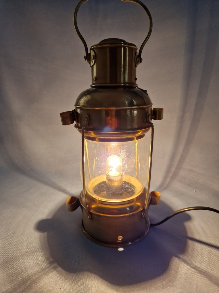 Ship's lamp - Verre, Laiton #1.0