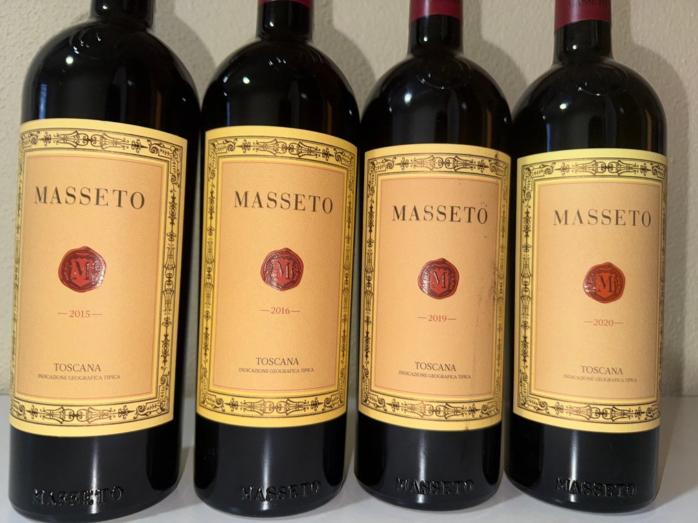 2015 , 2016, 2019, 2020 Masseto - Toscana IGT - 4 Pullot (0.7 L) #1.0