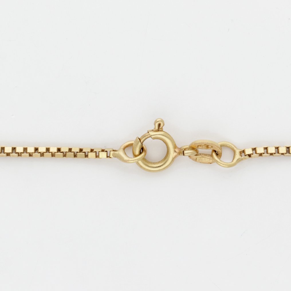 吊坠项链 - 18K包金 黄金 钻石 (天然)  #4.3