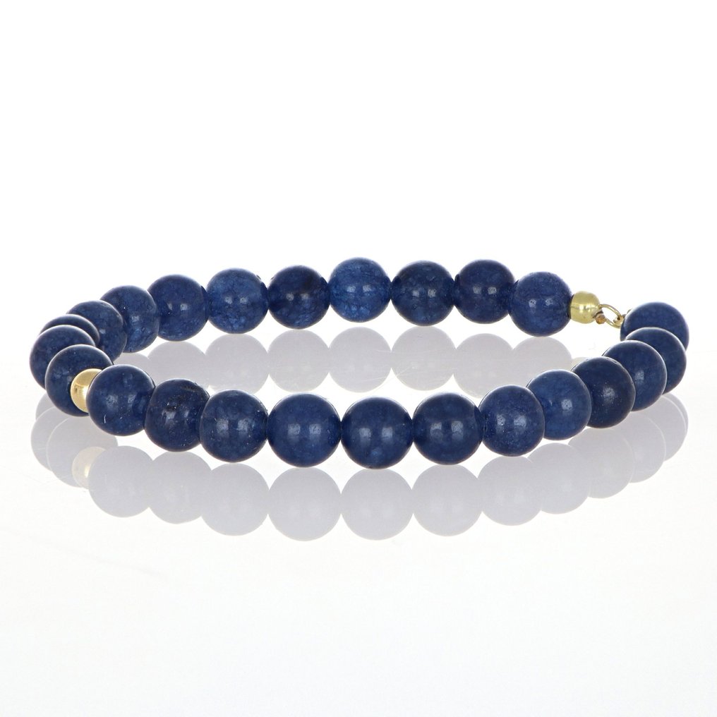 No reserve price - Bracelet - 18 kt. Yellow gold Lapis lazuli #3.2