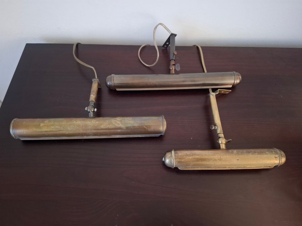 Φωτιστικό (3) - Ορείχαλκος - Πίνακας/φωτιστικά πιάνου. #2.1