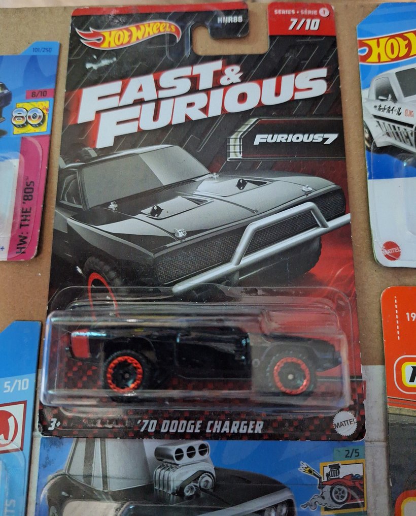 Hot Wheels, Mattel, Matchbox 1:64 - Modellino di auto (9) - Hot Wheels Mix Lot - + 1 Matchbox #2.1