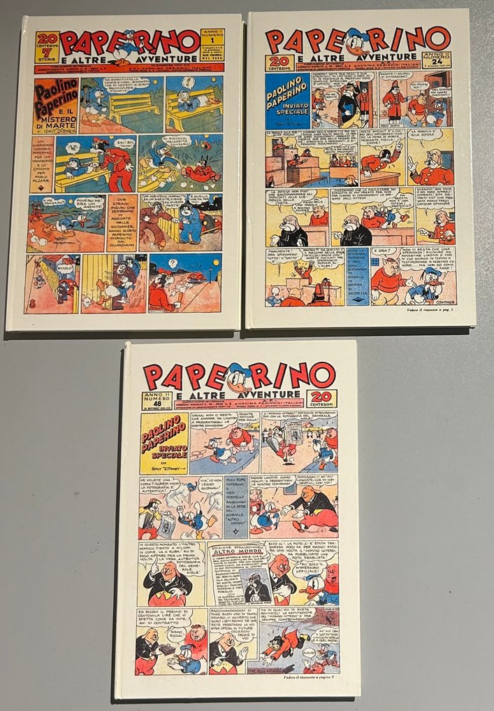 Paperino, Donald Duck - collana completa 6 voll. - 6 Album - 再版 - 1990/1991 #1.0