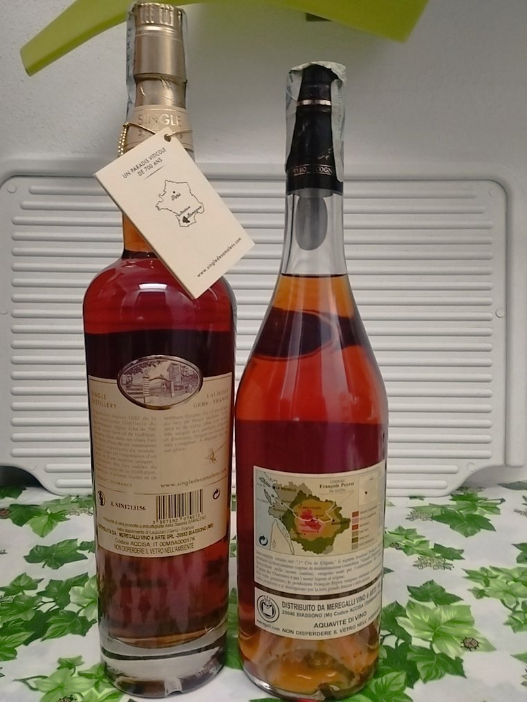 Fran�çois Peyrot, Samalens - VSOP GC Cognac + 12 ans Bas Armagnac  - 70cl - 2 bottles #2.1