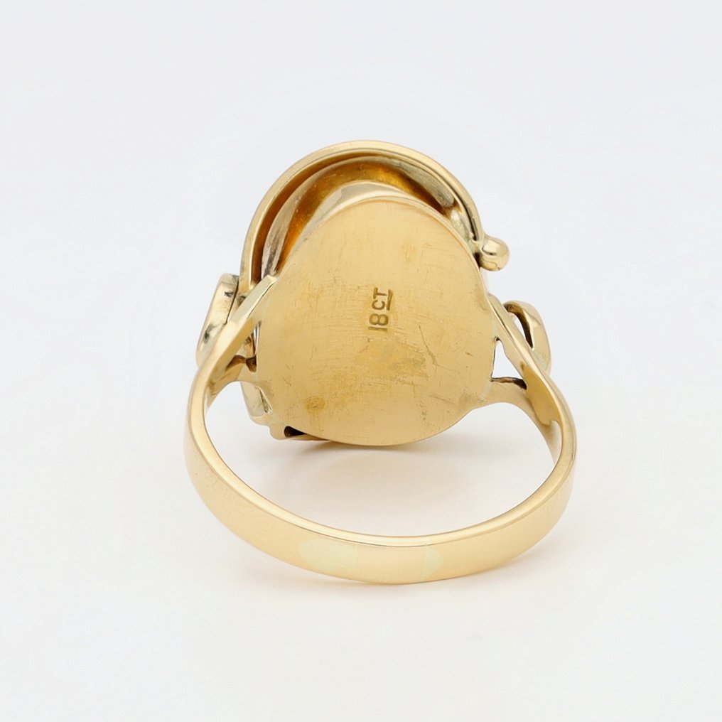Bague - 18 carats Or jaune - Opaal #3.2