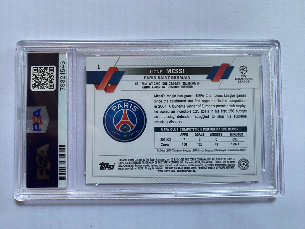 Topps Lionel Messi - PSA 10 - 1 Graded card #2.1
