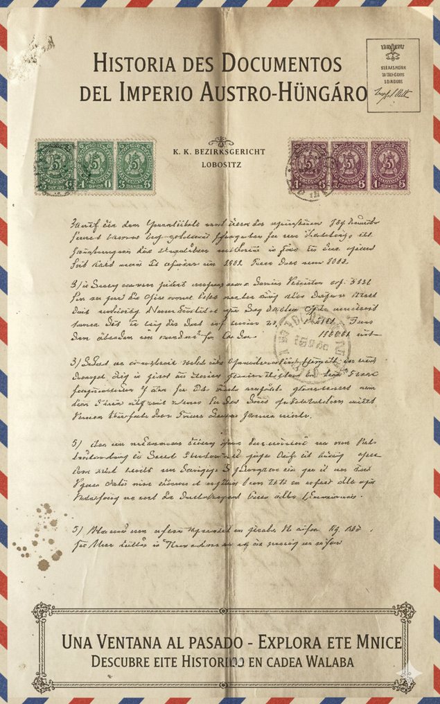 1896年奥匈帝国税务印章原始司法手稿（6件） - 匈牙利  (没有保留价) #1.0