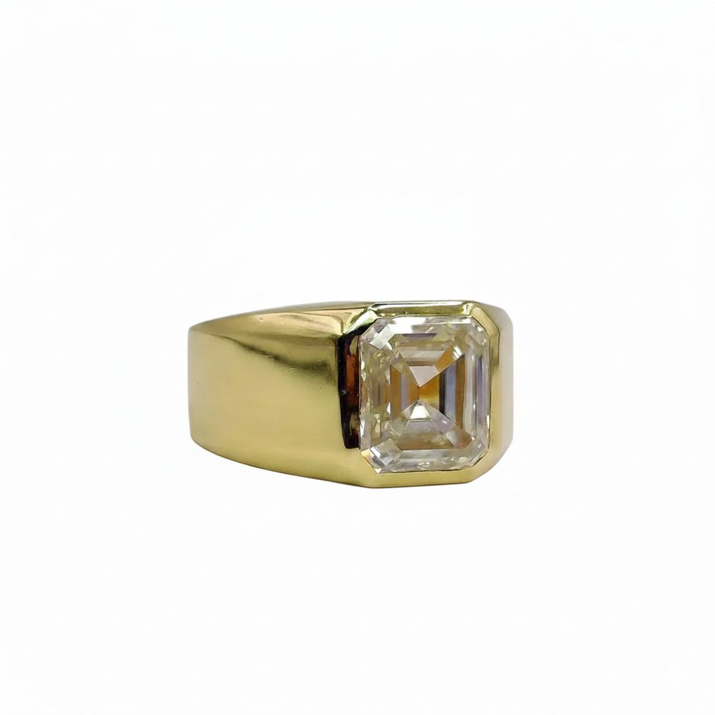 Ring - 14 kt. Yellow gold - 4.01ct. tw. Diamond (Lab-grown) #2.1